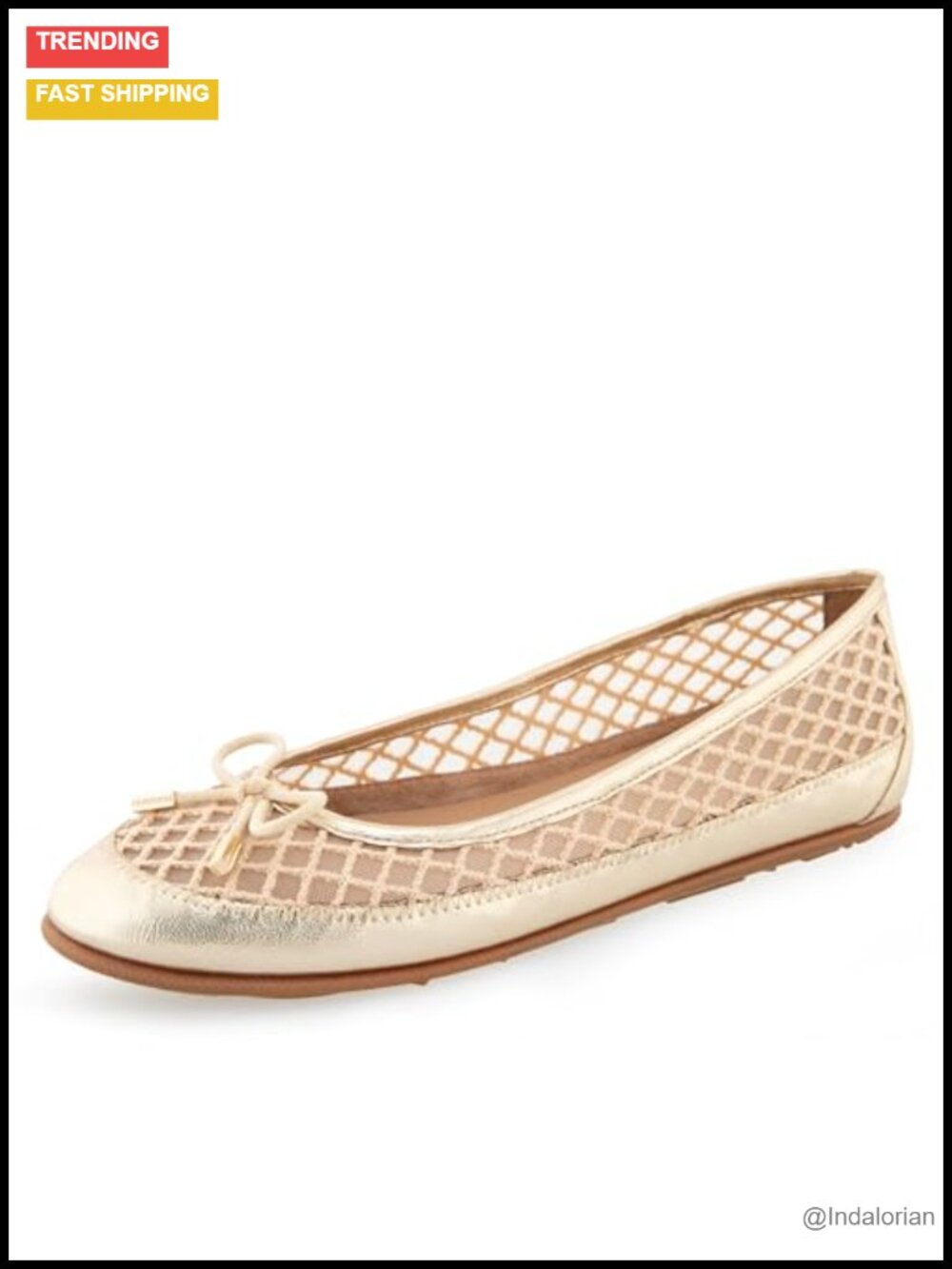 Aerosoles Palma Flats Mesh Ortholite Bow Slip-On Casual